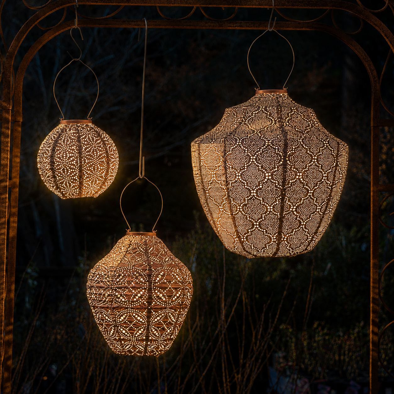 Solar Lantern Crown - Copper