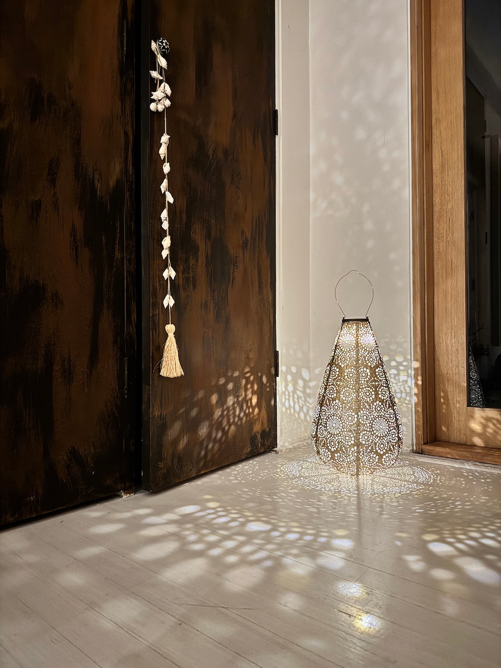Solar Lantern Drop - Gold