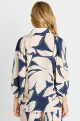 Nova Shirt - Navy Floral Print