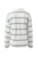 Shelby Slouchy Rugby Top - Vanilla/Brunette
