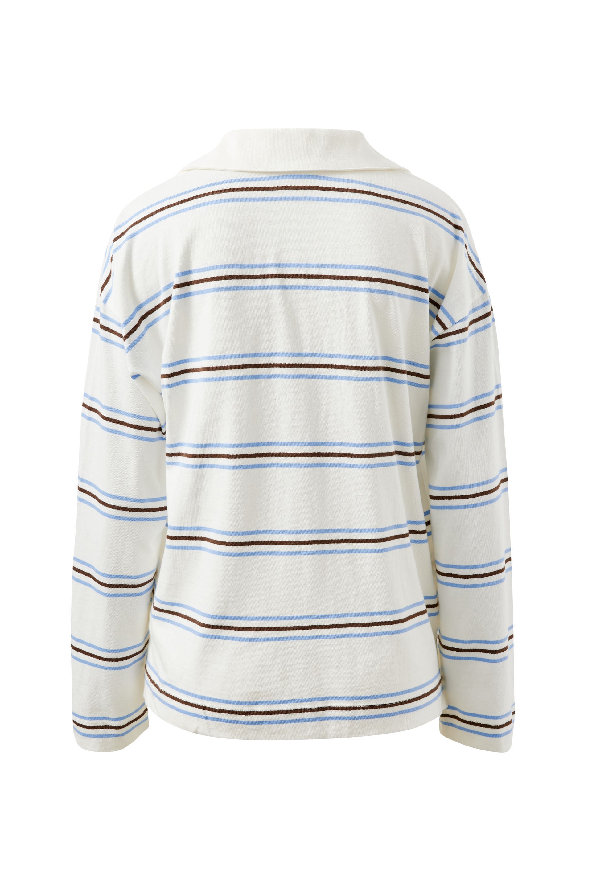 Shelby Slouchy Rugby Top - Vanilla/Brunette