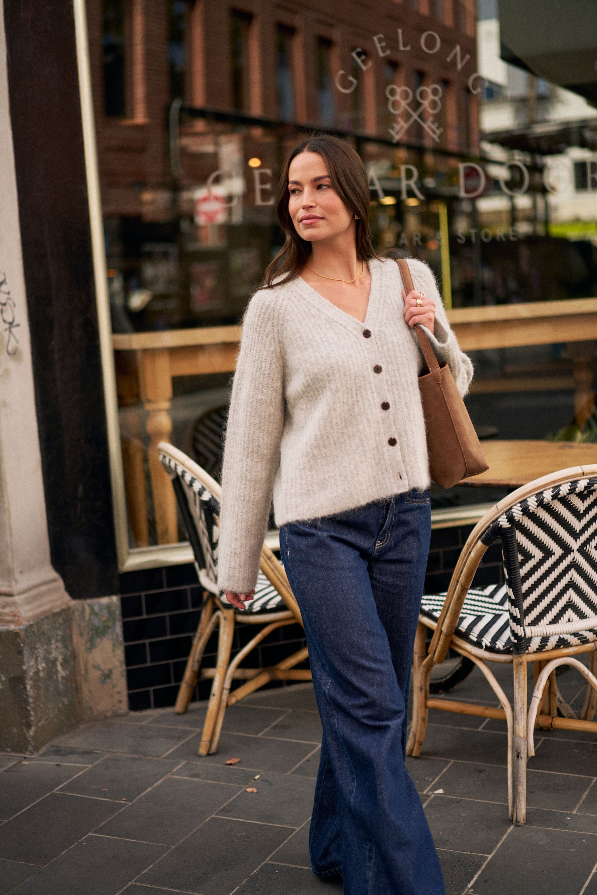 Birdie Lofty Cardi - Silver Marle