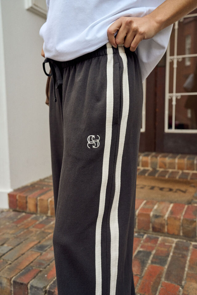 Gigi Wide Leg Terry Trackpack - Phantom