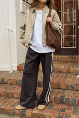 Gigi Wide Leg Terry Trackpack - Phantom