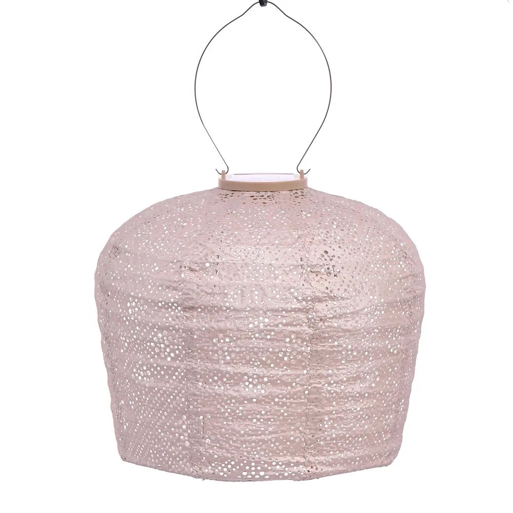 Solar Lantern Arch 30cm - Soft Blush