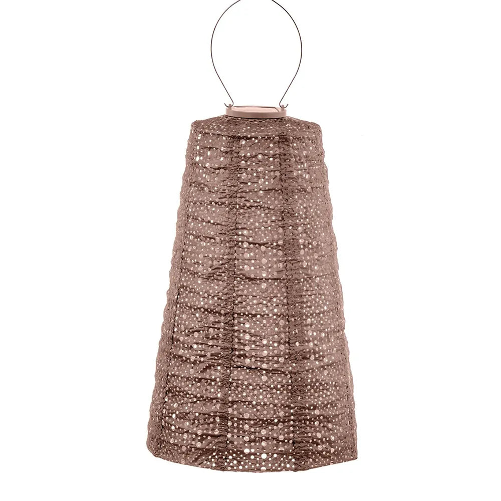 Solar Lantern Lampshade 28cm - Mocha Mousse