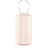Solar Lantern Cylinder - Soft Blush
