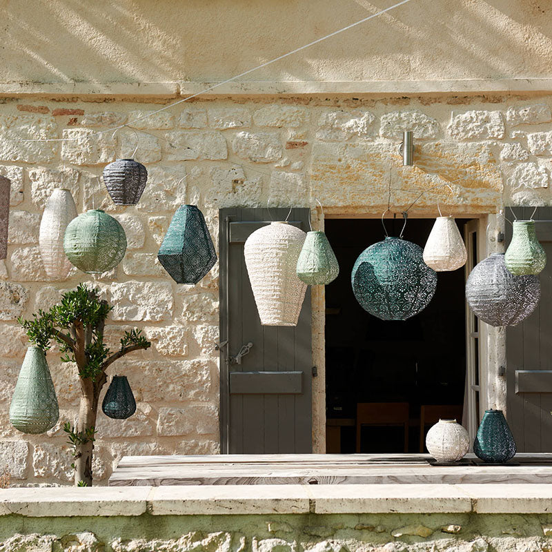 Solar Lantern Tulip - Green
