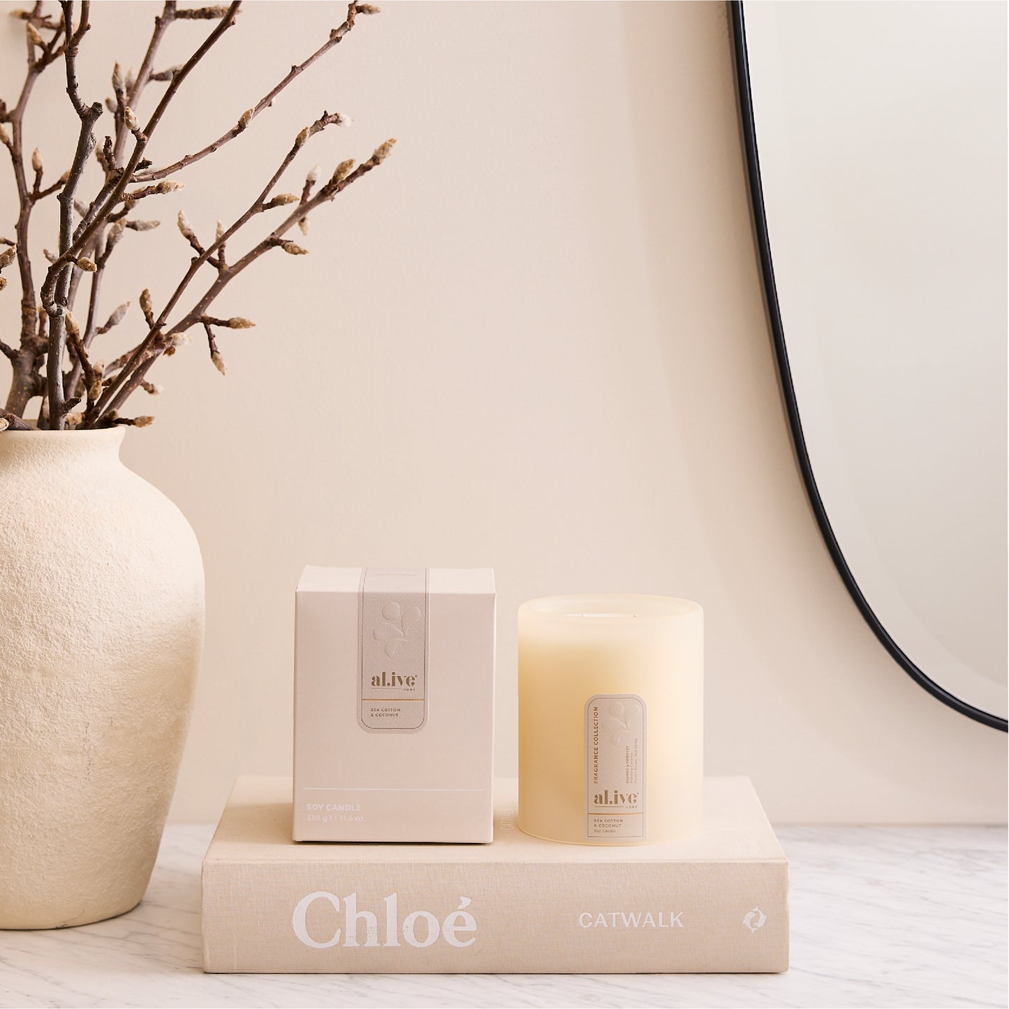 Soy Candle 330g - Sea Cotton & Coconut