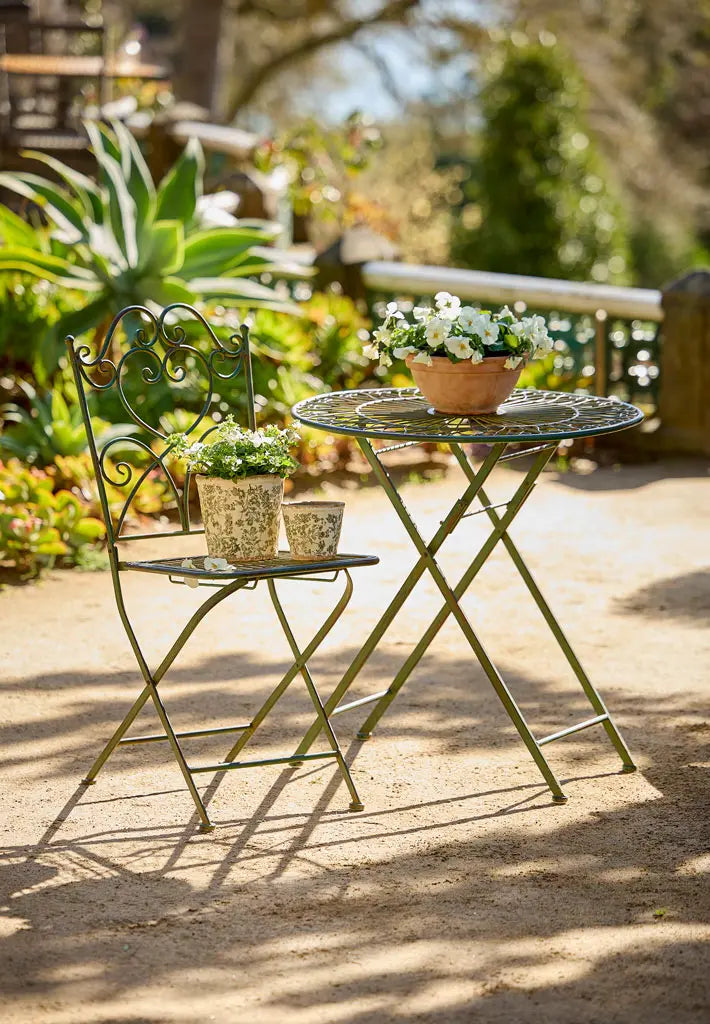 Florentine Metal Table - Green 70cm