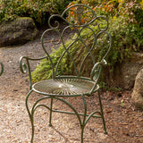 Florentine Chair With Arms - Vintage Green
