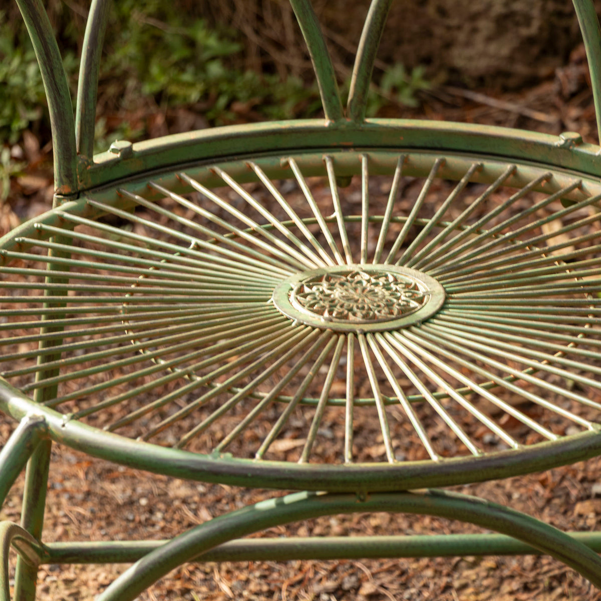 Florentine Chair With Arms - Vintage Green
