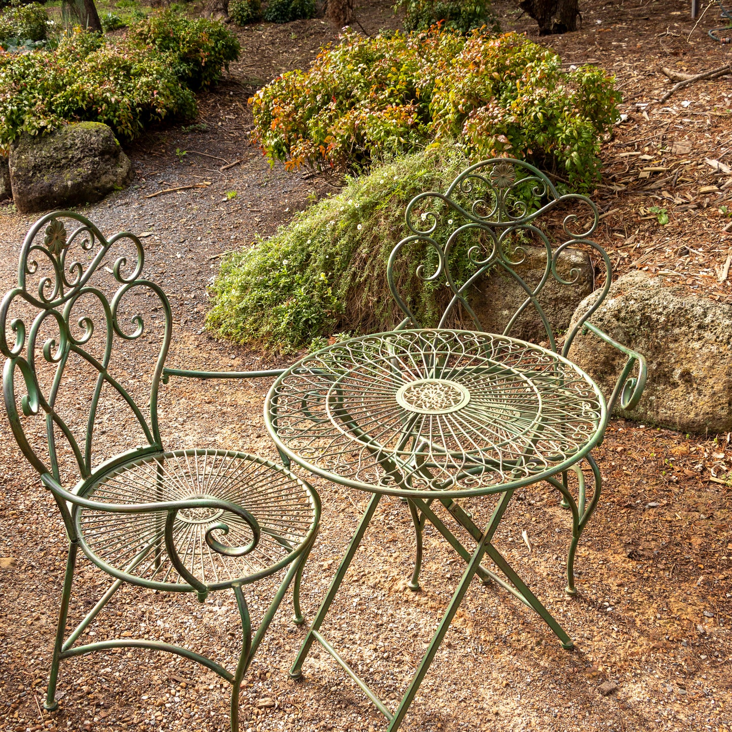 Florentine Three Piece Setting - Vintage Green