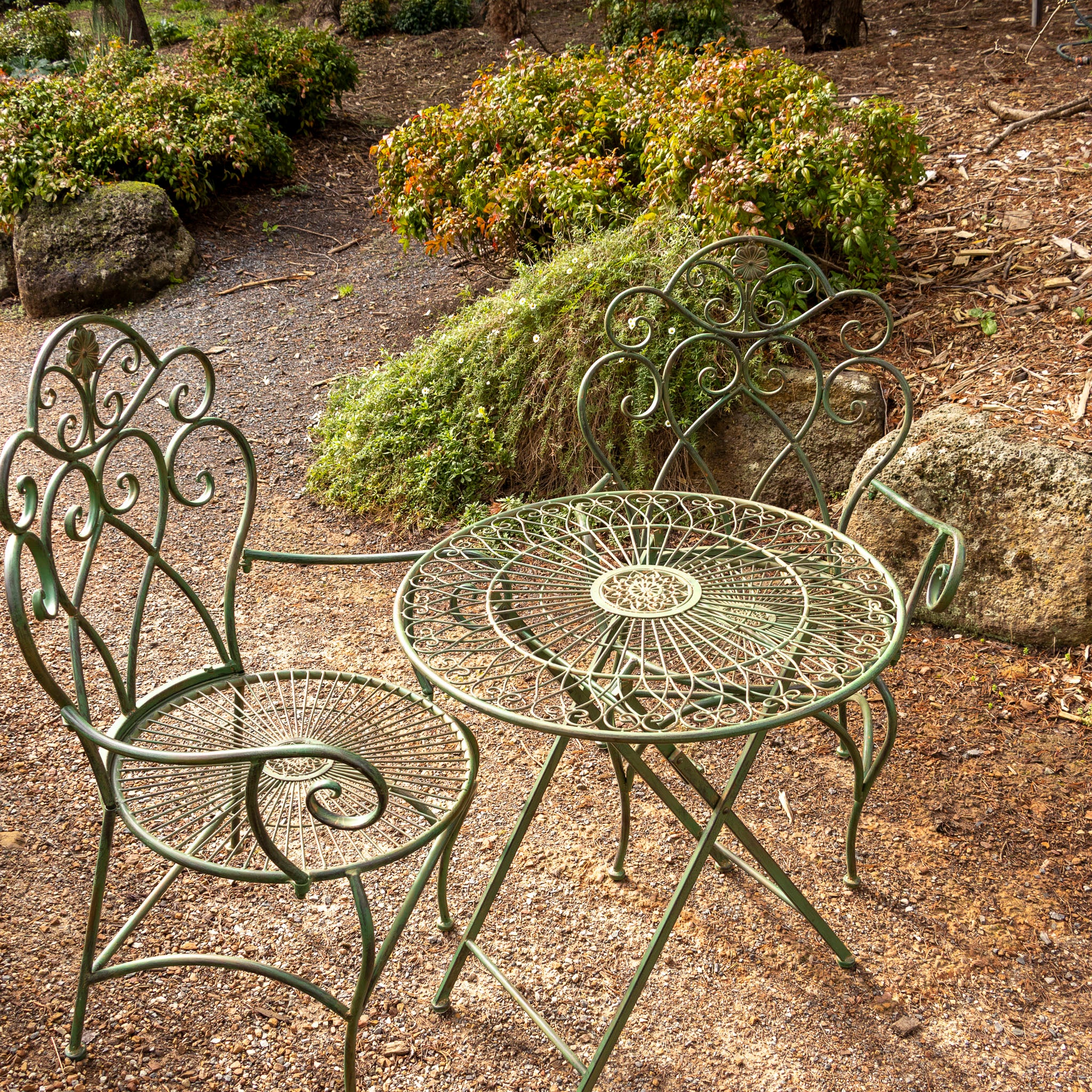 Florentine Three Piece Setting - Vintage Green