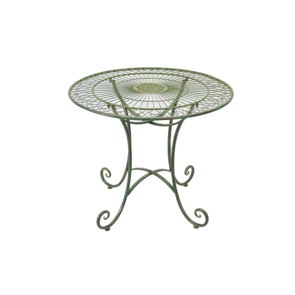 Florentine Metal Table - Green 90cm
