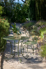 Florentine Metal Table - Green 90cm