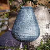 Solar Lantern Tulip - Grey Blue
