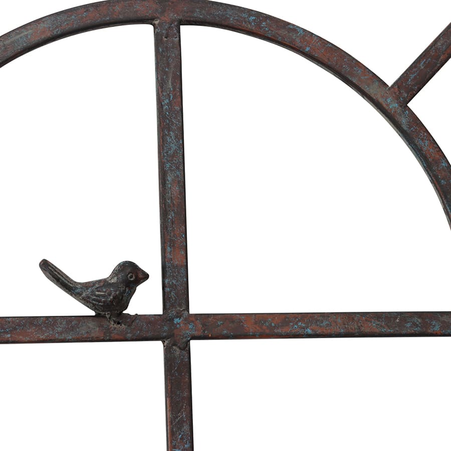 French Window Wall Art With Greige Pots 65x130cm