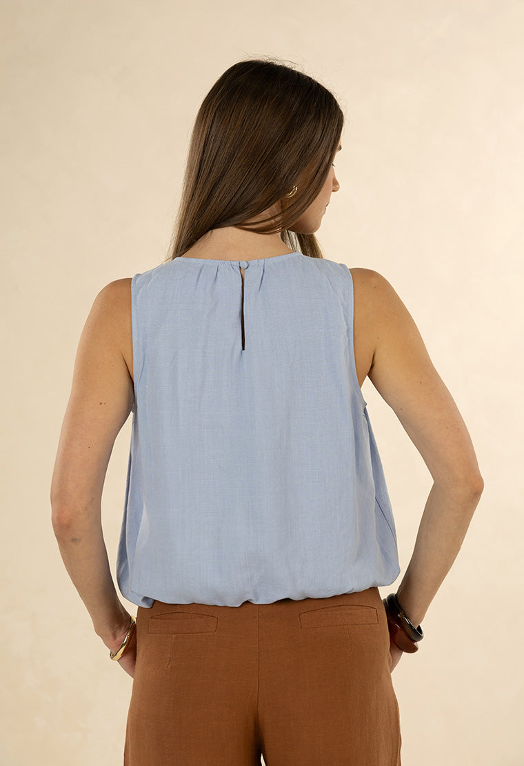 Samara Top - Dove Blue