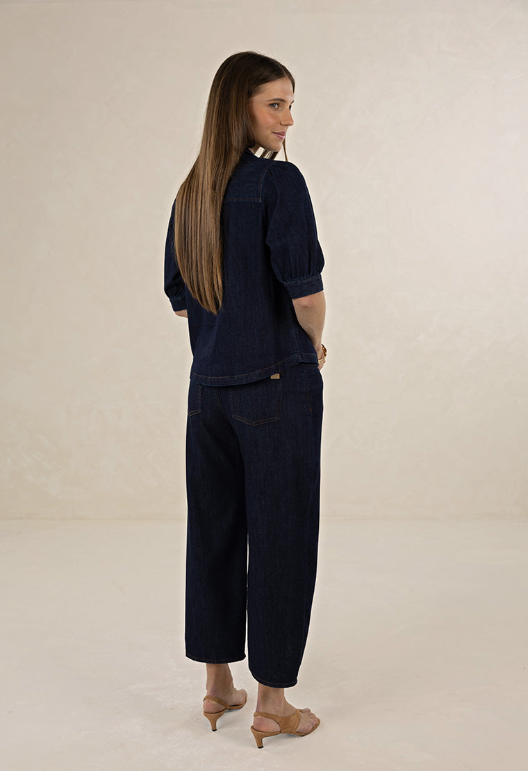 Ivy Barrel Jean - Dark Blue