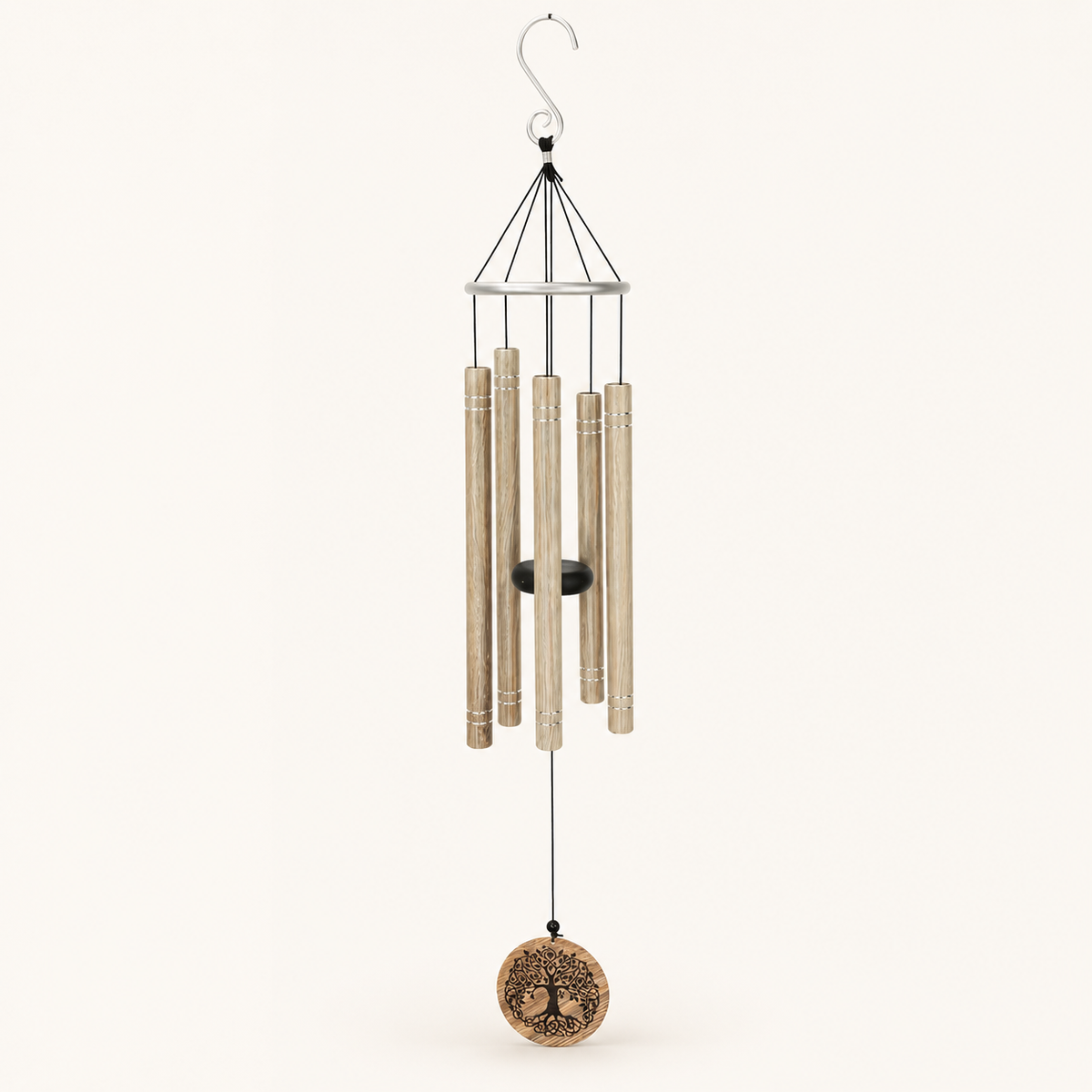 5 Tube Wind Chime - Tree Of Life