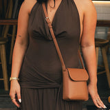 Bessie Crossbody Phone Bag - Toffee