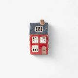 Alsace Tea Light House Navy Roof