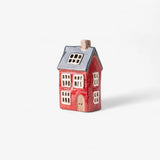 Alsace Tea Light House Navy Roof