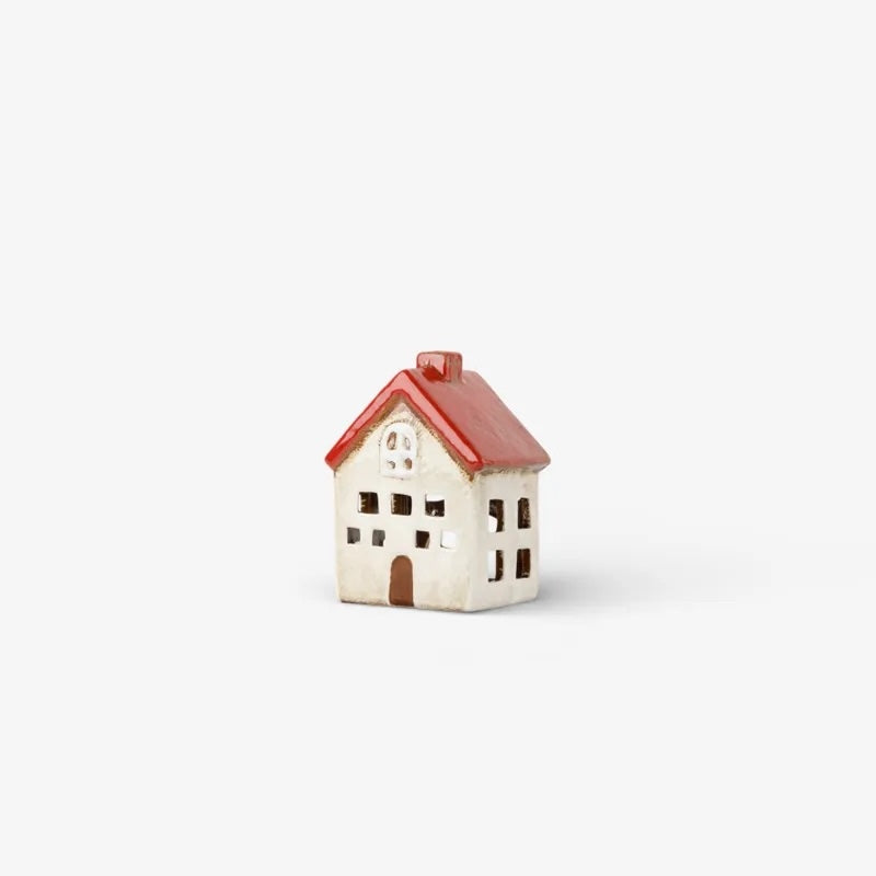 Alsace Tea Light Villa Red White