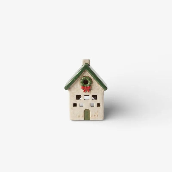 Nordgard Tea Light Cottage With Bow Wreath
