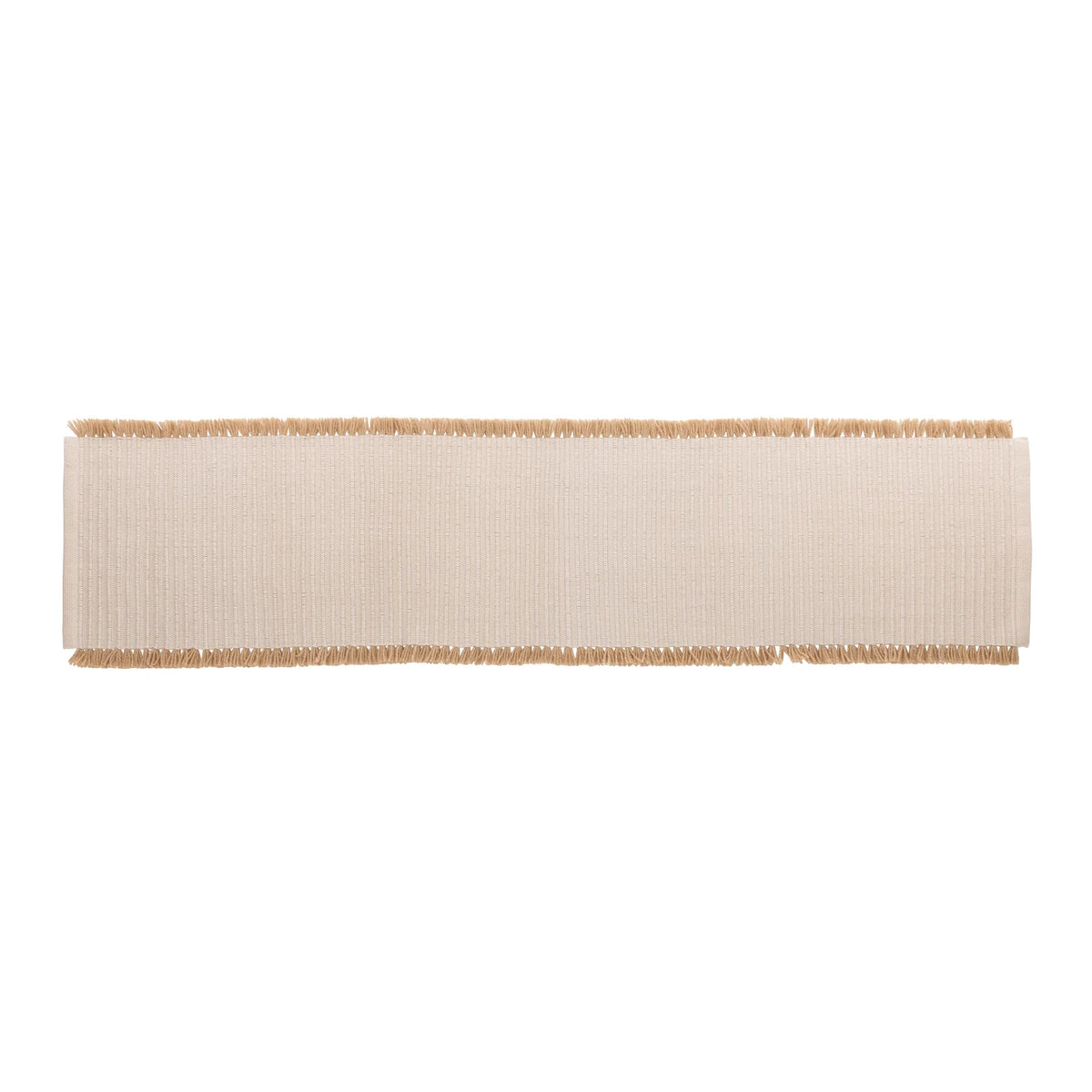 Isla Fringe Table Runner - Natural 140x35cm