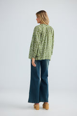 Alegria Top - Sage Petal