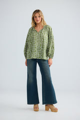 Alegria Top - Sage Petal