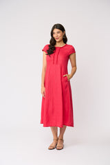 On The Fringe Dress - Melon