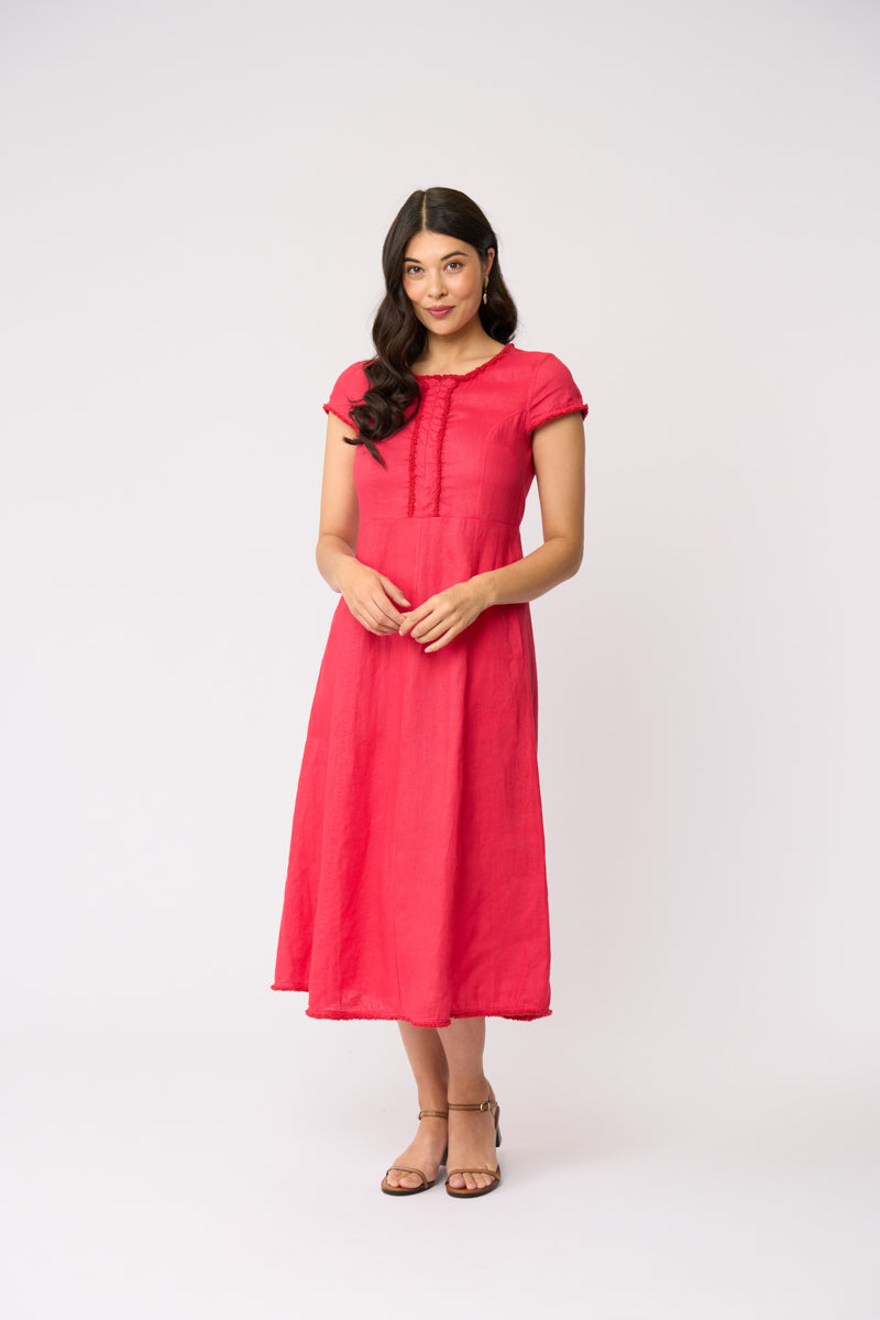 On The Fringe Dress - Melon