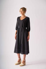 Shout Out Dress - Dark Gunsmoke