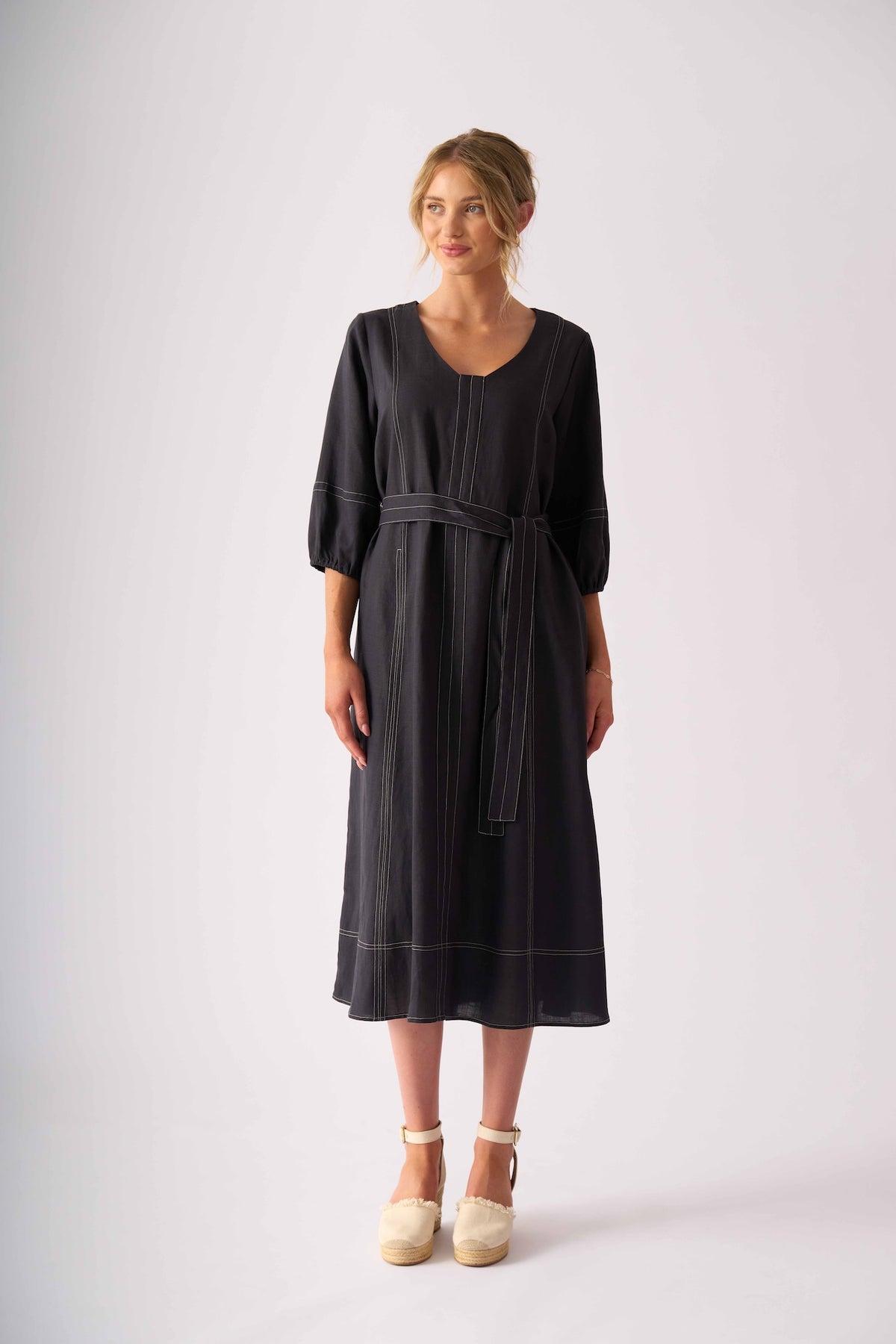 Shout Out Dress - Dark Gunsmoke