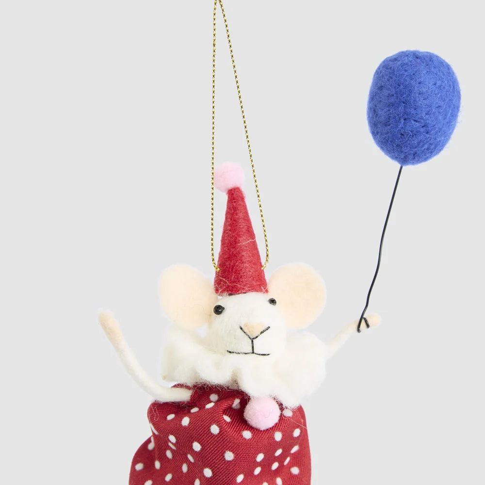 Hanging Decoration - Big Top Squeak Balloon Mouse