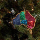 Tree Decoration Sequin - Australia Forever