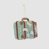 Hanging Decoration - Aussie Suitcase Let's Travel Green