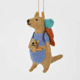 Hanging Decoration - Camping Kangaroo With Joey