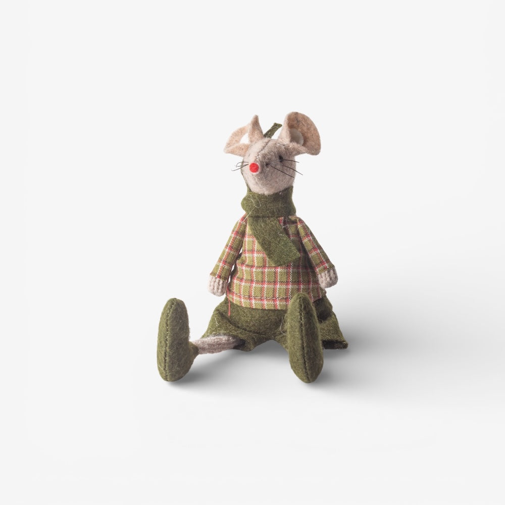 Green Billy Mouse Sitting