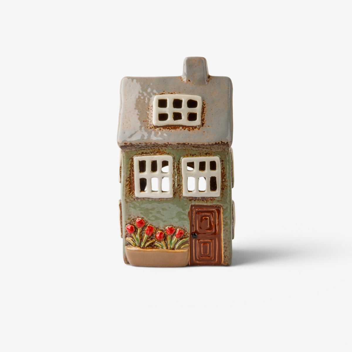 Devon Petite Tea Light Cottage - Sage