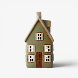 Devon Tea Light Cottage Tall - Sage