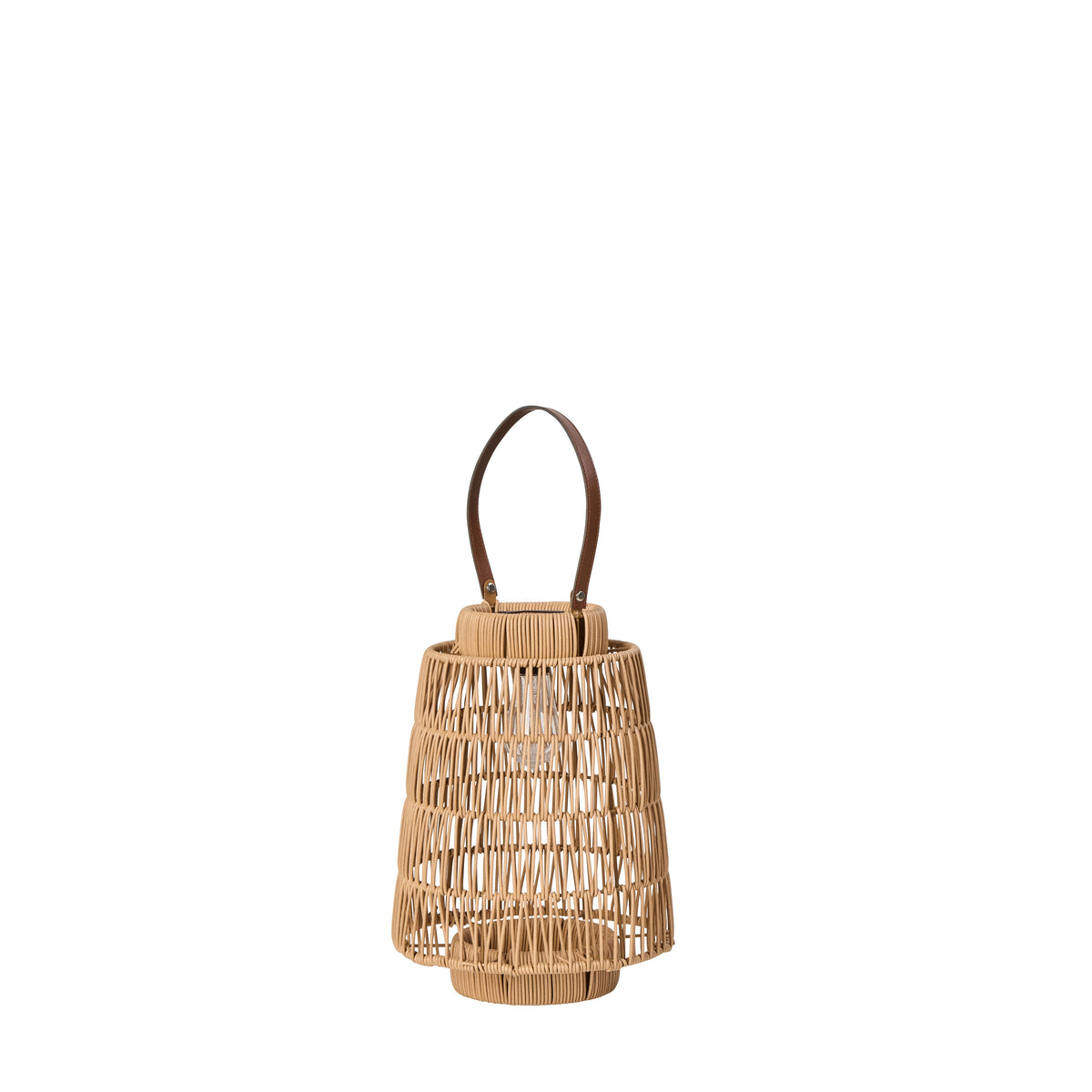 Atlas Solar Lantern - Brown 23x23x35cm