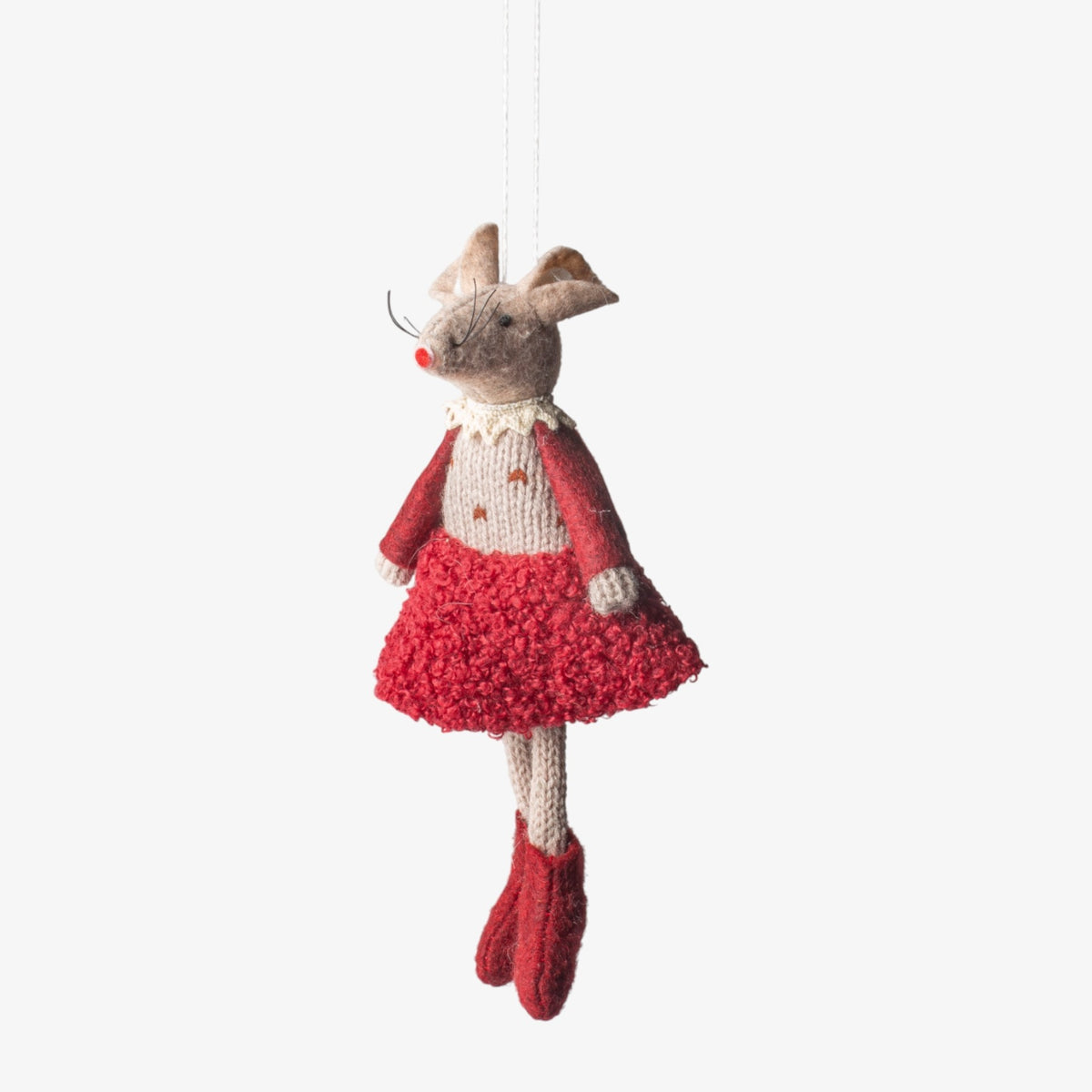 Red Edna Mouse Hanging