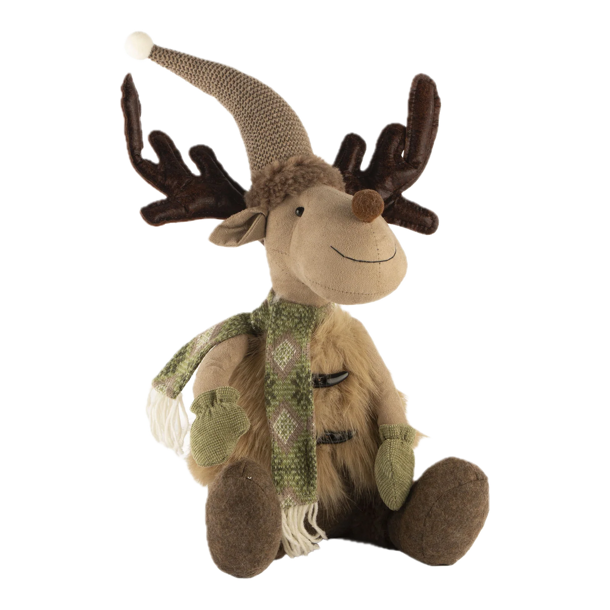 Sitting Moose Natural - 50cm