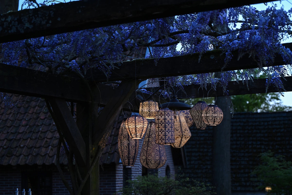 Solar Lantern Round 20cm - Future Dusk