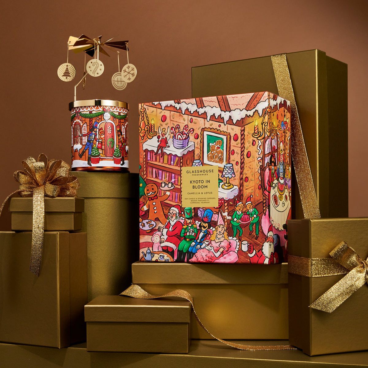Spinning Carousel Gift Set - Kyoto In Bloom