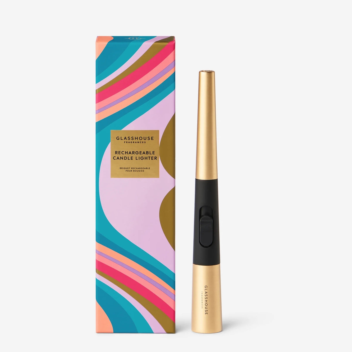 Rechargeable Candle Lighter With USB Charging Cable - Gold